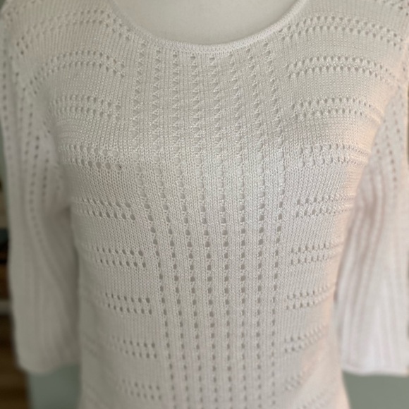 Z brand white sweater cotton/rayon mix size medium - Picture 4 of 9